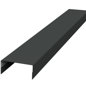 Крышка 45х20 жалюзи Texas 0,5 GreenCoat Pural BT, matt RR2H3 (RAL 7016 антрацитово-серый) (3м)