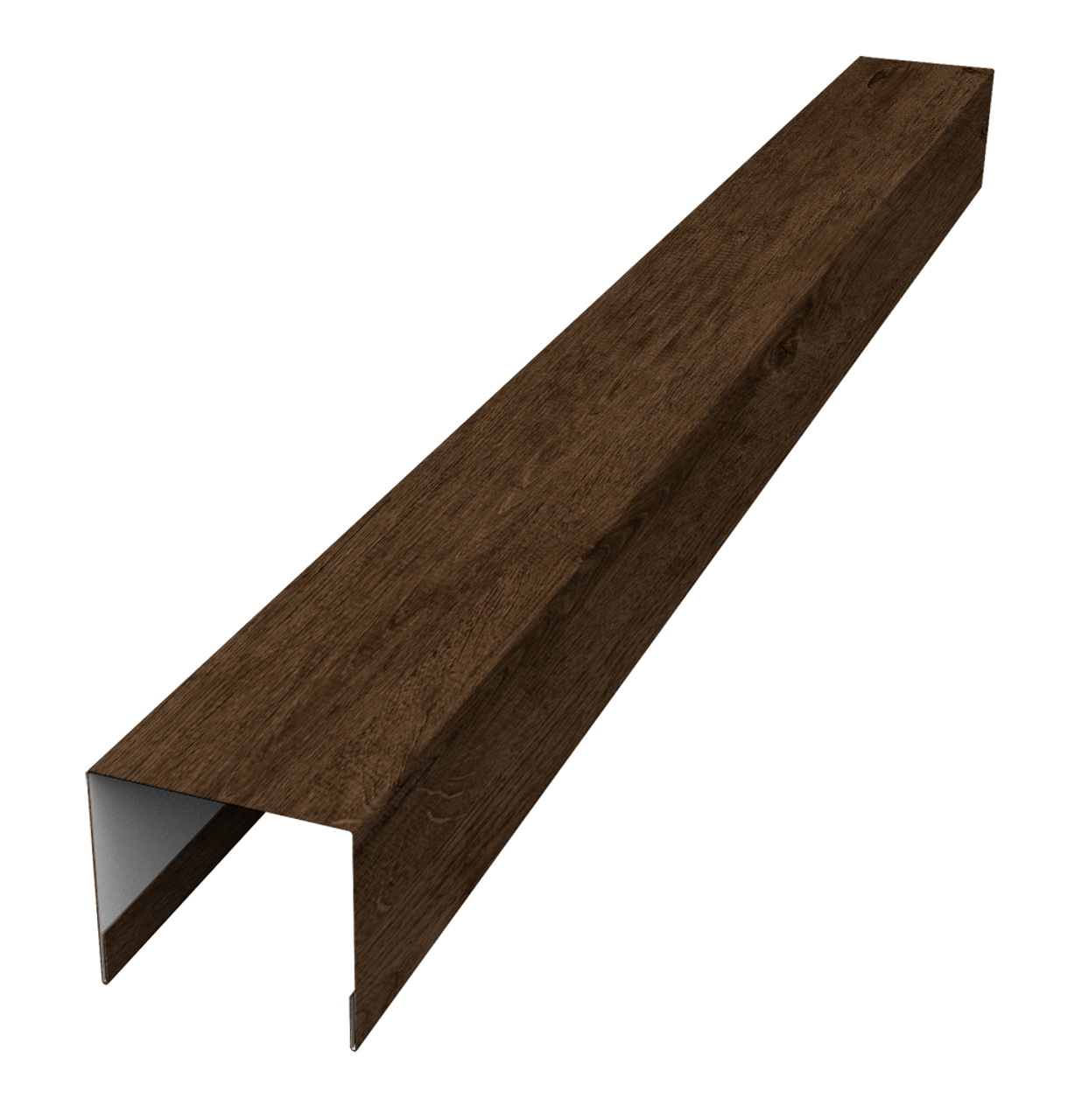 Стойка боковая крепежная для забора жалюзи Palermo 0,45 Print-double Elite Antique Wood (2,5м)