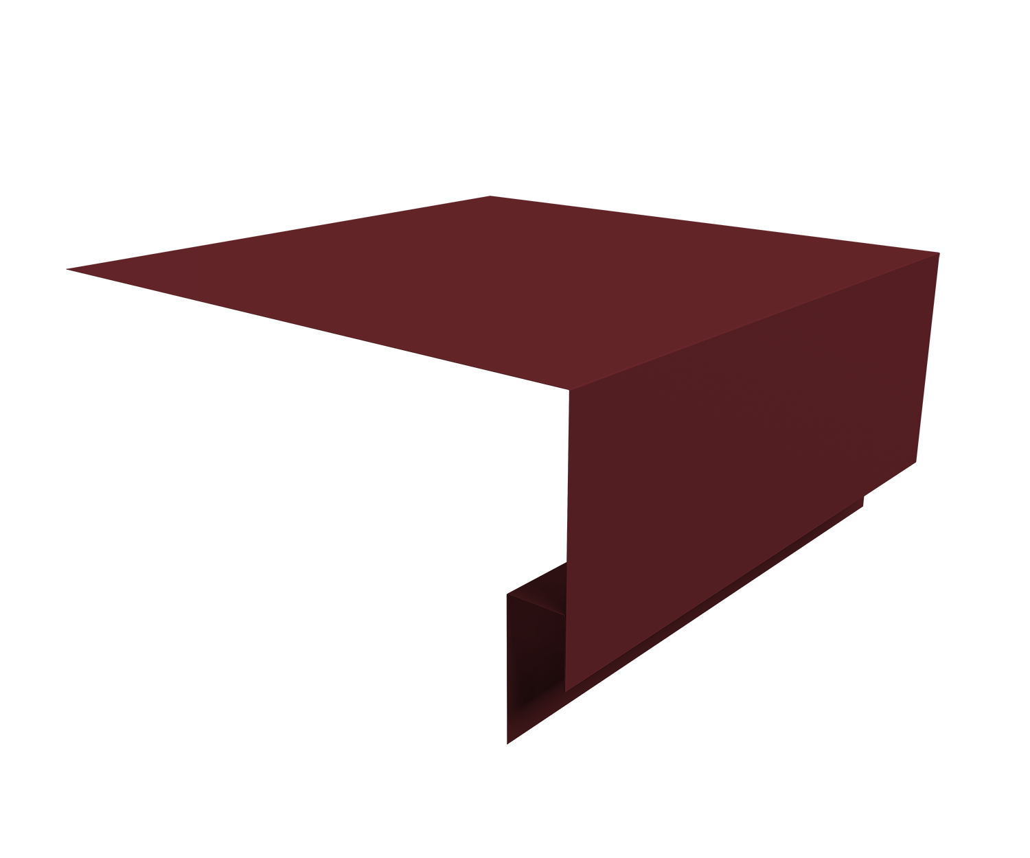 Планка околооконная сложная Блок-Хаус new Grand Line 200х75х27 0,45 PE-Double с пленкой RAL 3005 красное вино (2м)