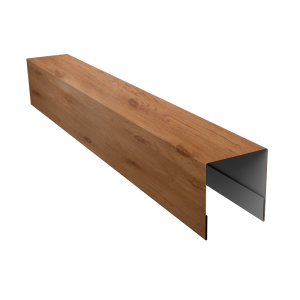 Планка боковая для забора из сайдинга (Блок-хаус new) 0,45 Print Premium Pine Wood Fresh (2,5м)