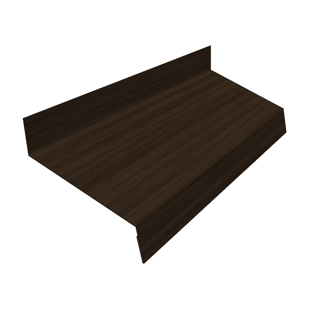 Отлив простой 70 0,45 Print Elite Coffee Wood TwinColor (3м)