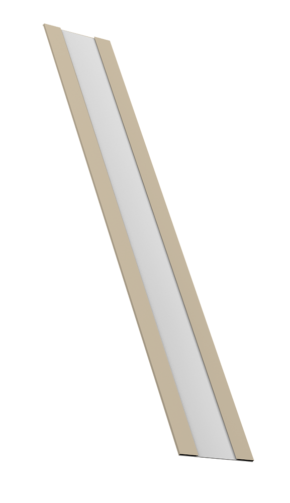 Крепежная планка жалюзи Milan, Milan Slim, Tokyo 0,45 PE RAL 1015 светлая слоновая кость (1,8м)