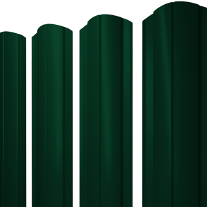 Штакетник Круглый фигурный 0,5 Satin Matt TX RAL 6005 зеленый мох