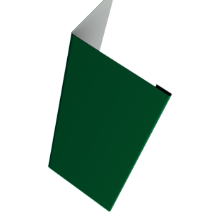 Нащельник (для калиток и ворот) 25х35 жалюзи Milan, Tokyo, Palermo 0,5 Satin Matt RAL 6005 зеленый мох (L1,68)