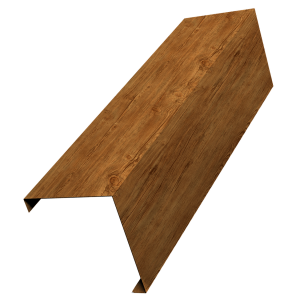 Декоративная накладка на столб универсальная угловая 80х80 для забора жалюзи 0,45 Print-double Elite Golden Wood (3м)