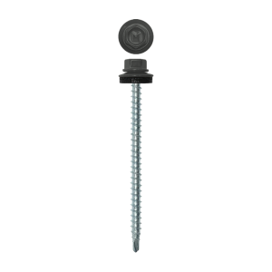 Саморез кровельный Daxmer 4,8х70 (100шт) сверло №1 RAL 7005