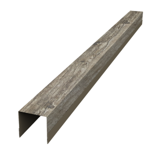 Планка вертикальная обратная для забора жалюзи Palermo 0,45 Print Elite Nordic Wood TwinColor (2,5м)