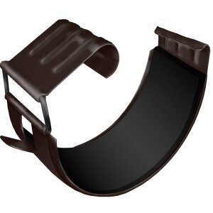 Соединитель желоба GL PE Matt 125 мм RR 32 темно-коричневый