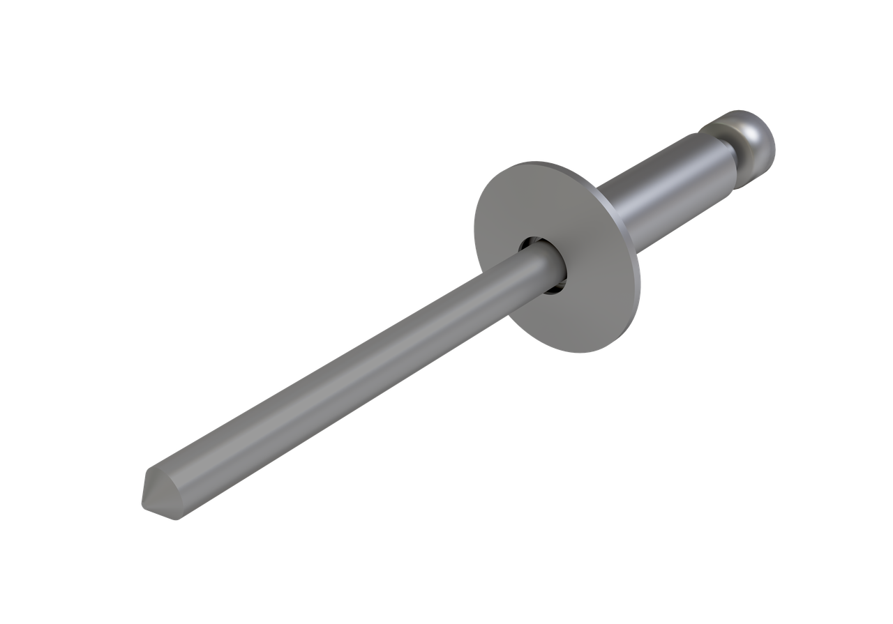 Заклёпка вытяжная Daxmer 4,8х14 (500шт) нерж/нерж RAL 7004