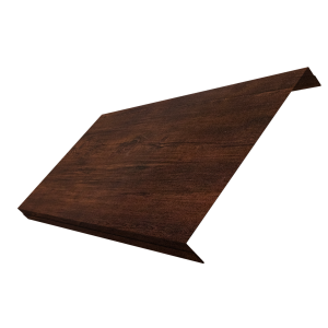Ламель обратная 200 забора жалюзи Texas 0,45 Print-Double Premium с пленкой Cherry Wood Dark F