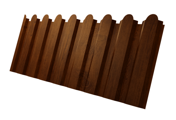 Профнастил С20A фигурный 0,45 Print Premium Golden Wood Intense FTC
