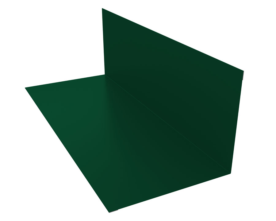 Планка примыкания 130х160мм 0,45 Drap RAL 6005 зеленый мох (2м)