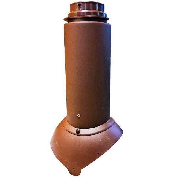 Выход канализации Krovent Pipe-VT 110/125 Изолированный коричневый