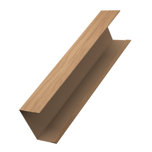 Крышка жалюзи Milan, Tokyo (для калиток, ворот) 0,45 Print Elite Honey Wood TwinColor (2,5м)