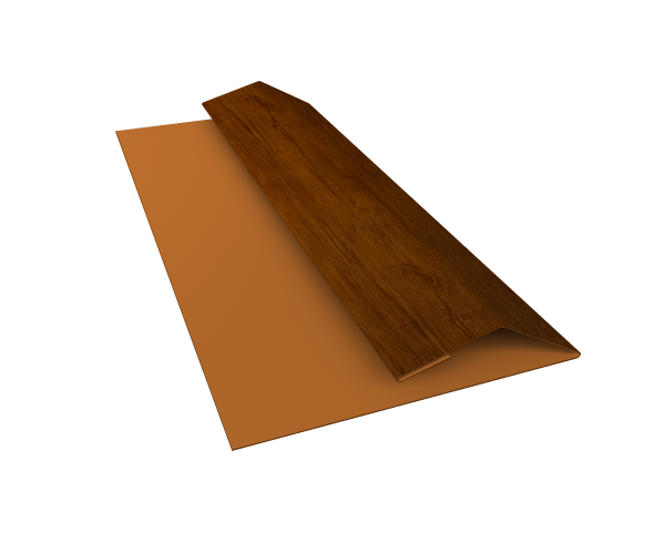Планка финишная Блок-Хаус new Grand Line 0,4 Print Premium Golden Wood Intense FTC (2м)