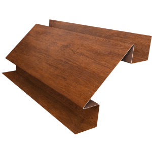 Планка угла внутреннего сложного Блок-Хаус new Grand Line 0,45 Print Premium Golden Wood Fresh TwinColor (3м)