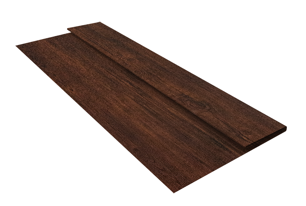 Планка стартовая Блок-Хаус new Grand Line 0,45 Print-Double Premium Cherry Wood Dark F (3м)