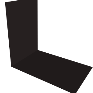 Планка снегозадержания усиливающая 0,5 Drap RAL 9005 черный (3м)