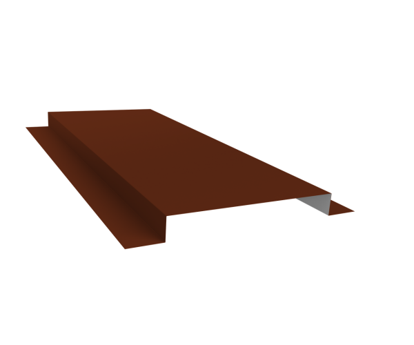 Планка кожуха сегментного 150 0,5 Satin с пленкой RAL 3009 оксидно-красный (0,8м)