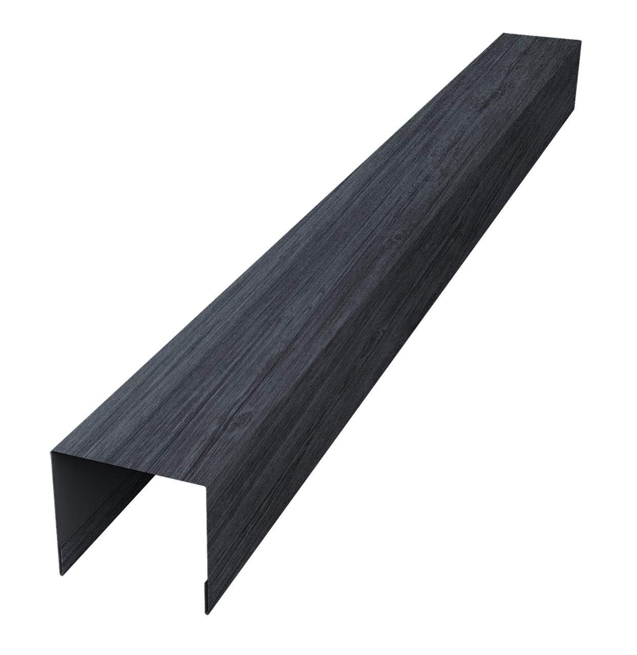 Стойка боковая крепежная для забора жалюзи Palermo 0,45 Print Premium Grey Wood TwinColor (3м)