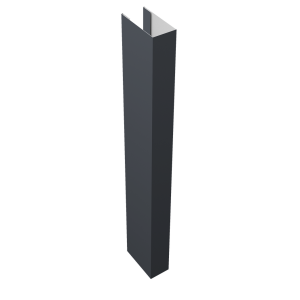 Стойка Texas для калиток и ворот 0,5 PurPro RAL 7024 мокрый асфальт (2,5м)
