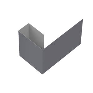 Финишный профиль фибросайдинга 0,5 Satin с пленкой RAL 7004 сигнальный серый (3м)