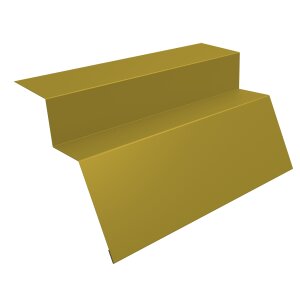 Планка карнизная для металлочерепицы квинта Uno 0,45 PE с пленкой RAL 1018 цинково-желтый (2м)