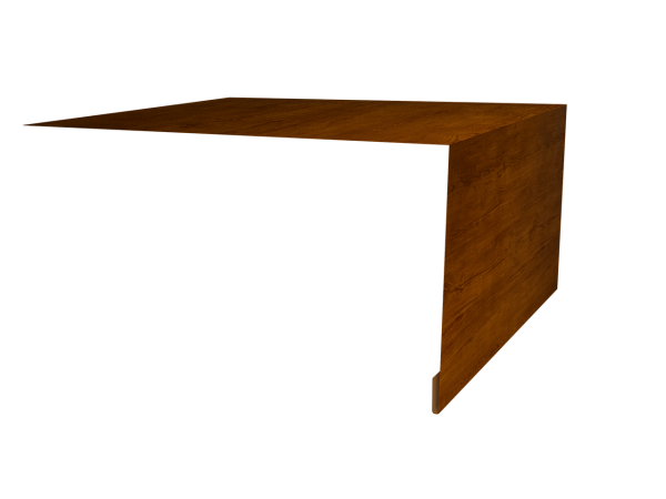 Планка околооконная простая 250х75 0,4 Print Premium Golden Wood Intense FTC (2м)