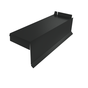 Планка торцевая сегментная Квадро профи Правая стартовая 0,5 Drap RAL 7016 антрацитово-серый