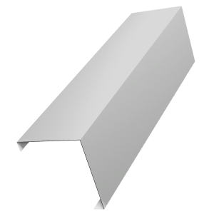 Декоративная накладка на столб универсальная угловая 80х80 для забора жалюзи 0,45 Drap TX RAL 7047 телегрей 4 (1,8м)