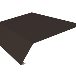 Планка карнизная 135х50 Фартук S14 над желобом 0,5 Satin Matt RR 32 темно-коричневый (3м)