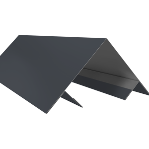 Планка угла внешнего составная верхняя 0,5 Satin Matt TX RAL 7024 мокрый асфальт (3м)