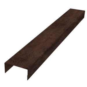 Крышка забора для горизонтального монтажа штакетника 0,45 Print-Double Elite Antique Wood (2,5м)