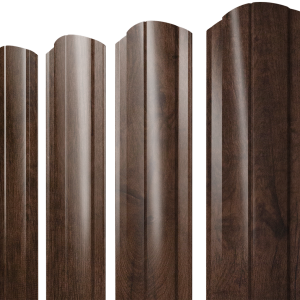 Штакетник Круглый фигурный 0,45 Print-Double Premium Antique Wood