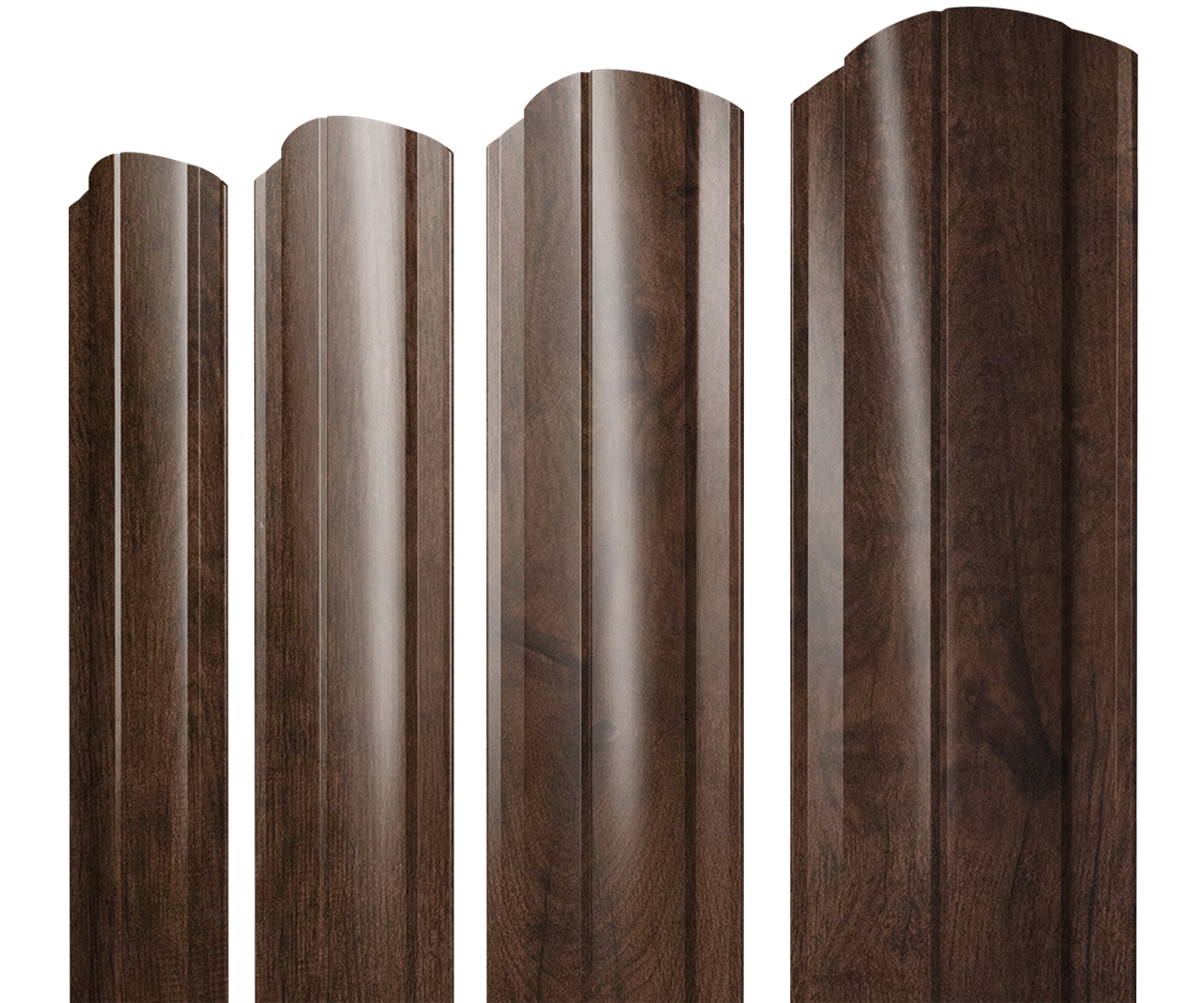 Штакетник Круглый фигурный 0,45 Print-Double Premium Antique Wood