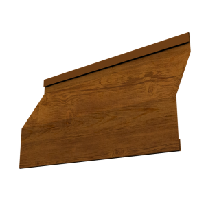 Ламель забора жалюзи Milan Slim 0,45 Print Elite с пленкой Golden Wood TwinColor