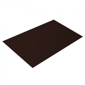 Плоский лист 0,45 PE-Double RAL 8017 шоколад