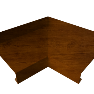 Угол отлива внутренний 70 0,4 Print Premium с пленкой Golden Wood Intense FTC