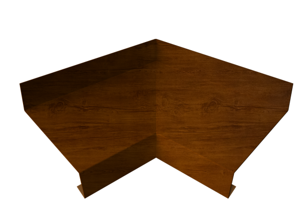 Угол отлива внутренний 70 0,4 Print Premium с пленкой Golden Wood Intense FTC