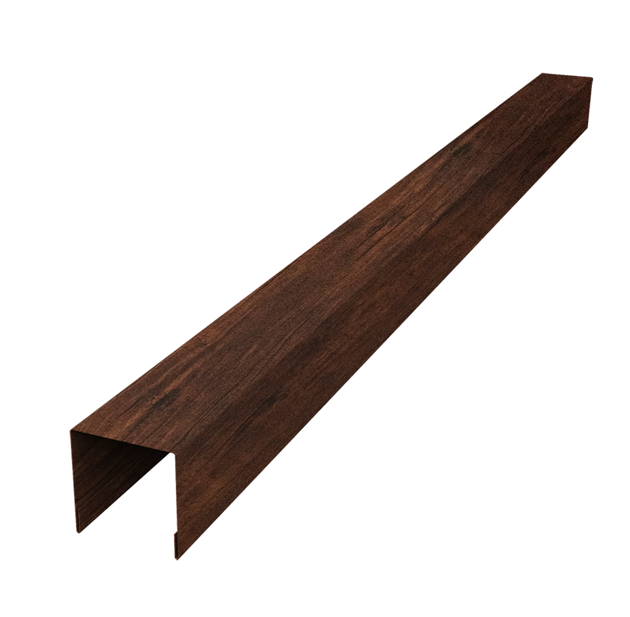 Планка вертикальная лицевая для забора жалюзи Palermo 0,45 Print-Double Premium Cherry Wood Dark F (3м)