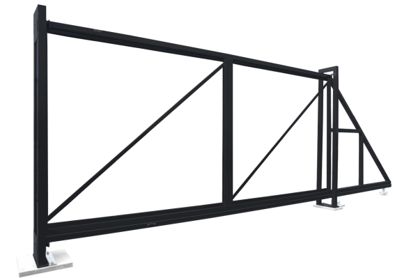 Ворота откатные Colority Zinc 2,03x4,5 RAL 7024
