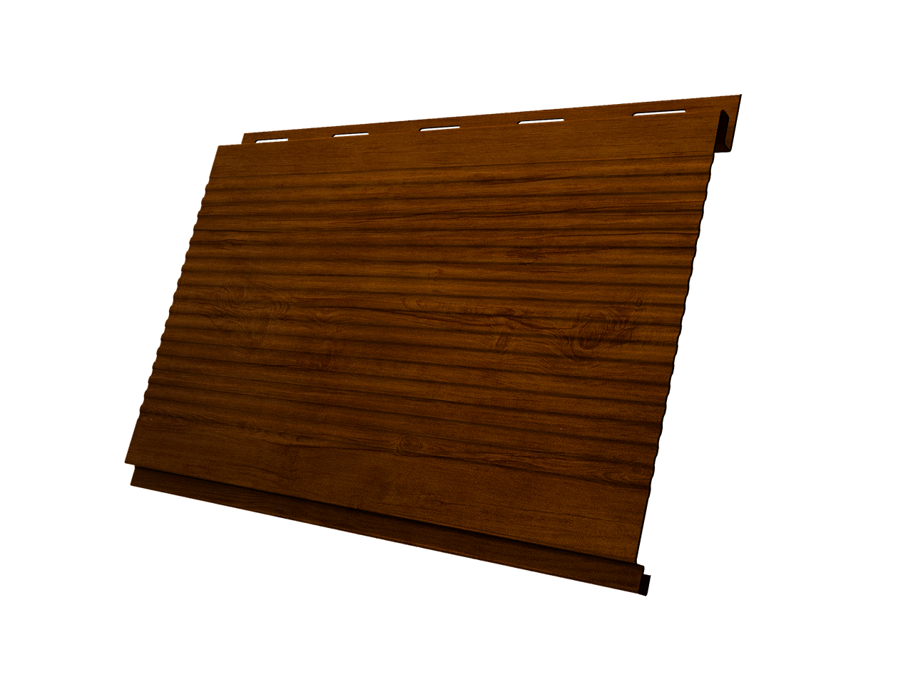 Софит Вертикаль 0,2 Grand Line gofr 0,45 Print-Double Premium с пленкой Golden Wood Intense F