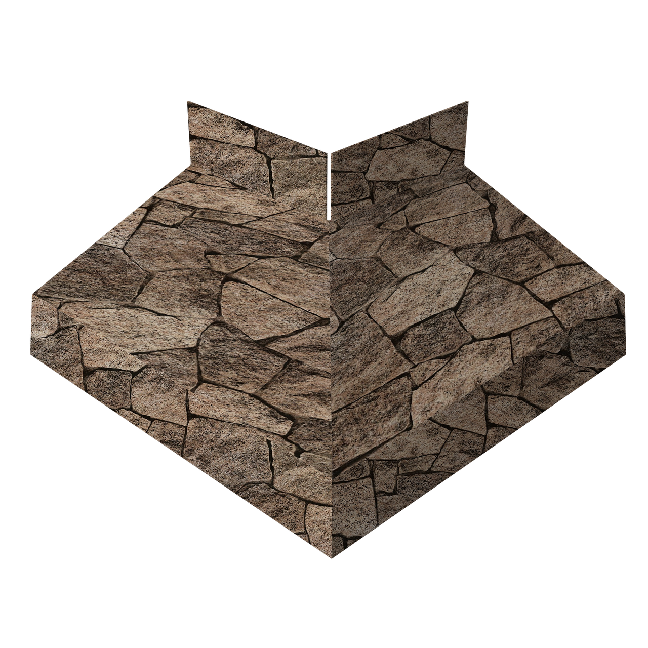 Угол отлива внешний 70 0,45 Print Elite с пленкой King Stone TwinColor