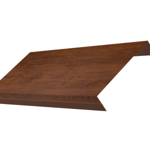Ламель обратная 125 забора жалюзи Texas 0,45 Print Premium с пленкой Golden Wood Fresh TwinColor