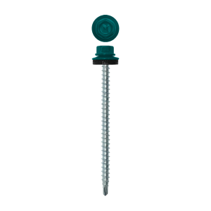 Саморез кровельный Daxmer 4,8х70 (100шт) сверло №1 RAL 5021