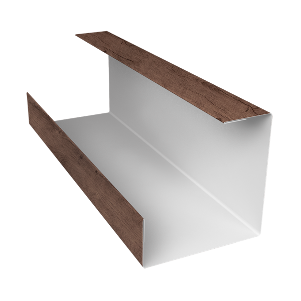 Планка угла внутреннего составная нижняя 0,45 Print Premium Almond Wood Fresh (3м)