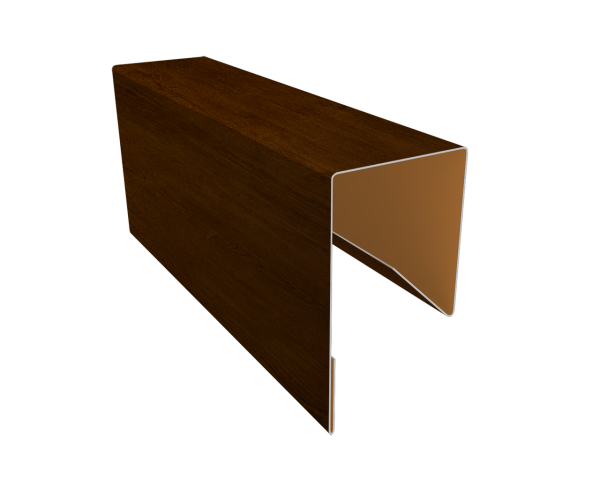 Планка П-образная заборная 17 0,4 Print Premium Golden Wood Intense FTC (2м)