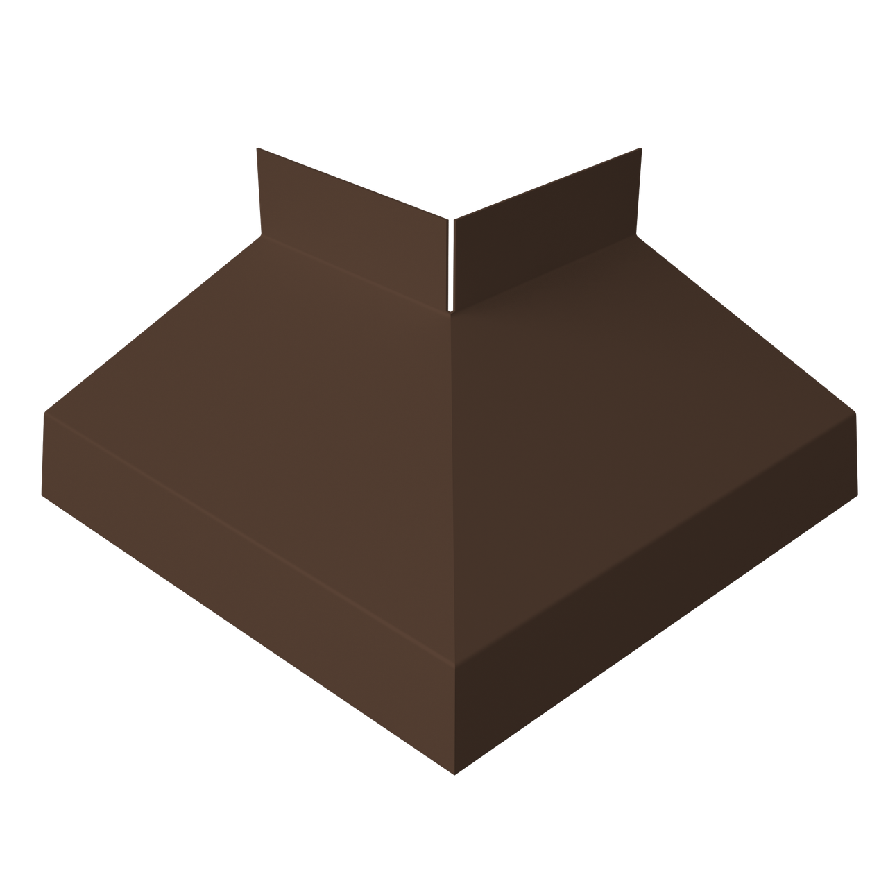 Угол отлива внешний 70 0,5 Velur X с пленкой RAL 8017 шоколад