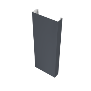 Полустолб для С8,С10 0,5 Satin Matt TX с пленкой RAL 7024 мокрый асфальт (L3,0)