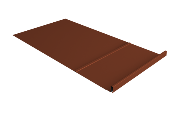 Элемент обхода Кликфальц Pro правый 0,5 Satin Matt TX RAL 8004 терракота